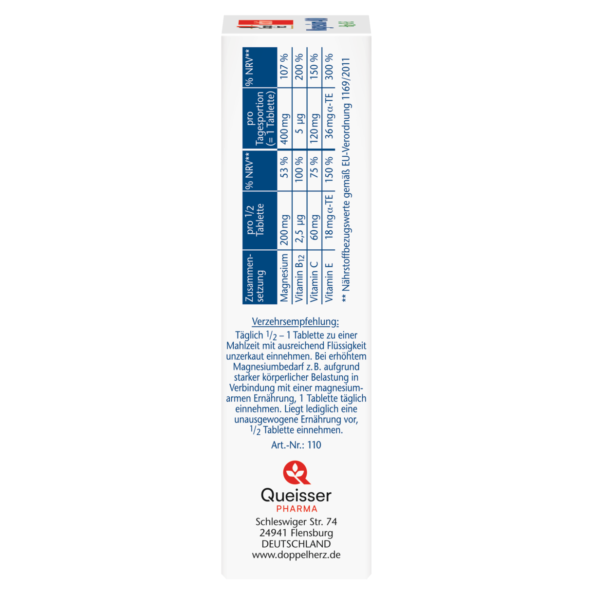 Magnesium 400 + B12 + C + E