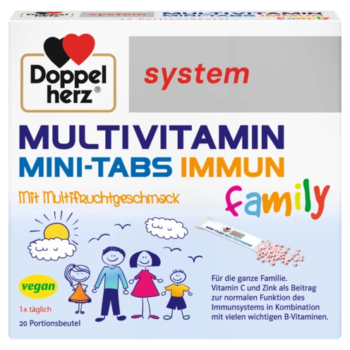 Doppelherz system MULTIVITAMIN MINI-TABS family Frontansicht