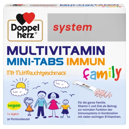 Doppelherz system MULTIVITAMIN MINI-TABS family Frontansicht