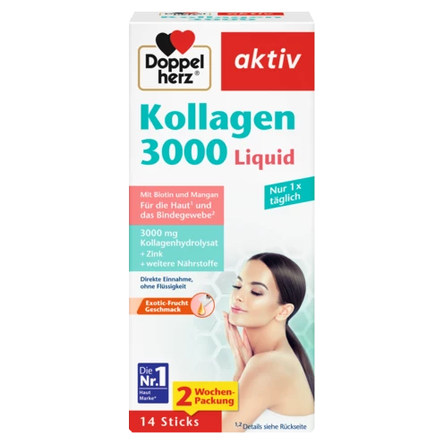 Doppelherz aktiv Kollagen 3000 Liquid Frontansicht