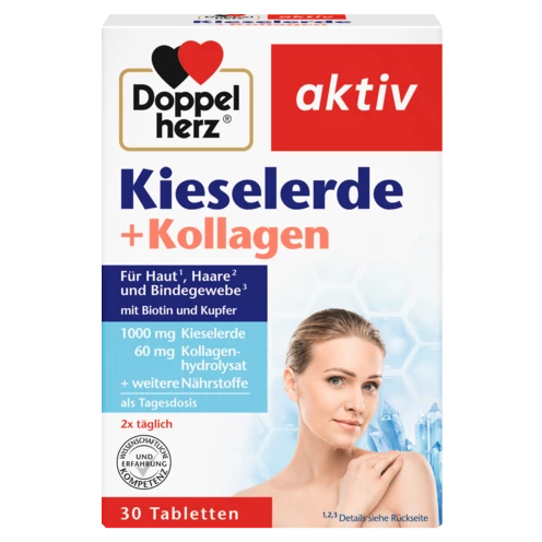 Doppelherz aktiv Kieselerde + Kollagen Frontansicht