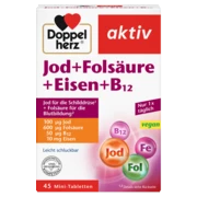 Doppelherz aktiv Jod + Folsäure + Eisen + B12 Frontansicht