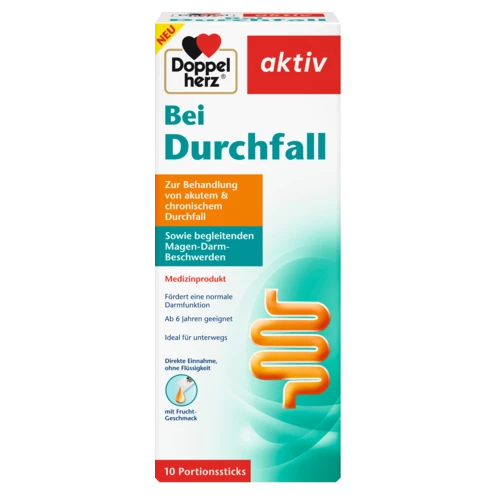 Doppelherz aktiv Bei Durchfall  Frontansicht