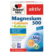 Doppelherz aktiv Magnesium 500 + Calcium + Kalium Frontansicht