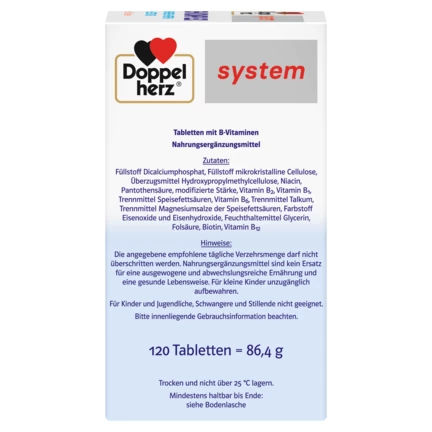 Doppelherz system B-KOMPLEX DEPOT Seitenansicht rechts