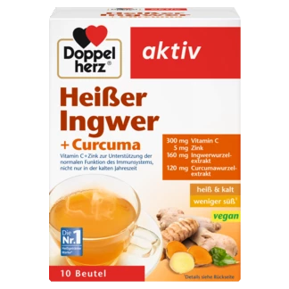 Doppelherz aktiv Heißer Ingwer Frontansicht