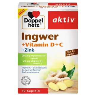 Doppelherz aktiv Ingwer Frontansicht