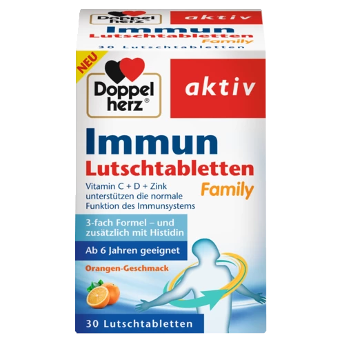 Doppelherz aktiv Immun Lutschtabletten Family Frontansicht
