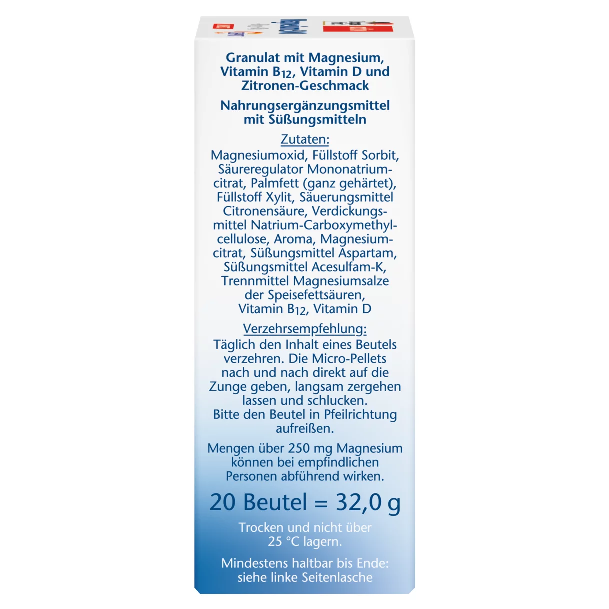 Doppelherz aktiv Magnesium 500 + B12 + D3 DIRECT DEPOT Seitenansicht rechts
