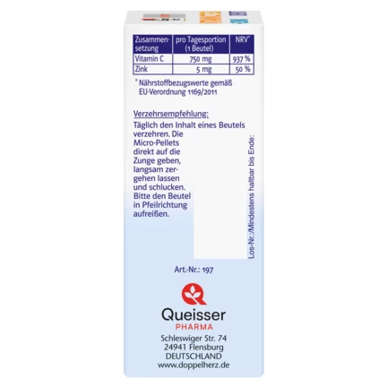 Doppelherz system VITAMIN C 750 DEPOT Seitenansicht links