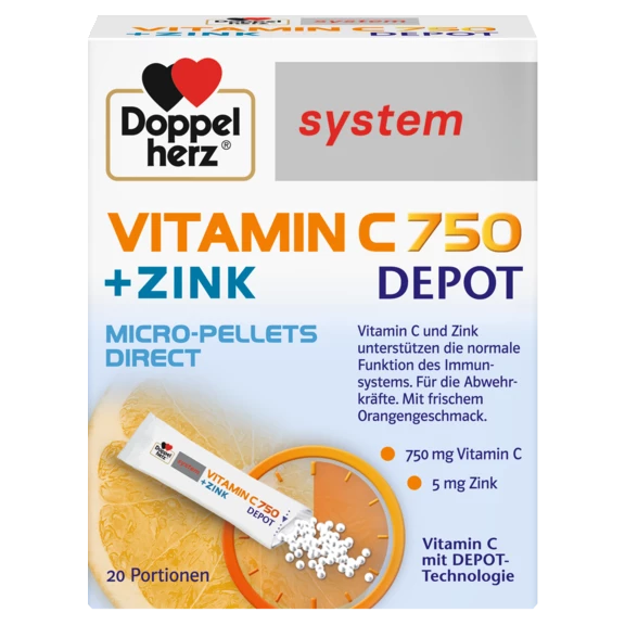 Doppelherz system VITAMIN C 750 DEPOT Frontansicht
