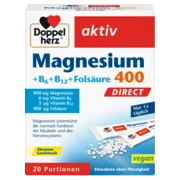 Doppelherz aktiv Magnesium 400 DIRECT Frontansicht