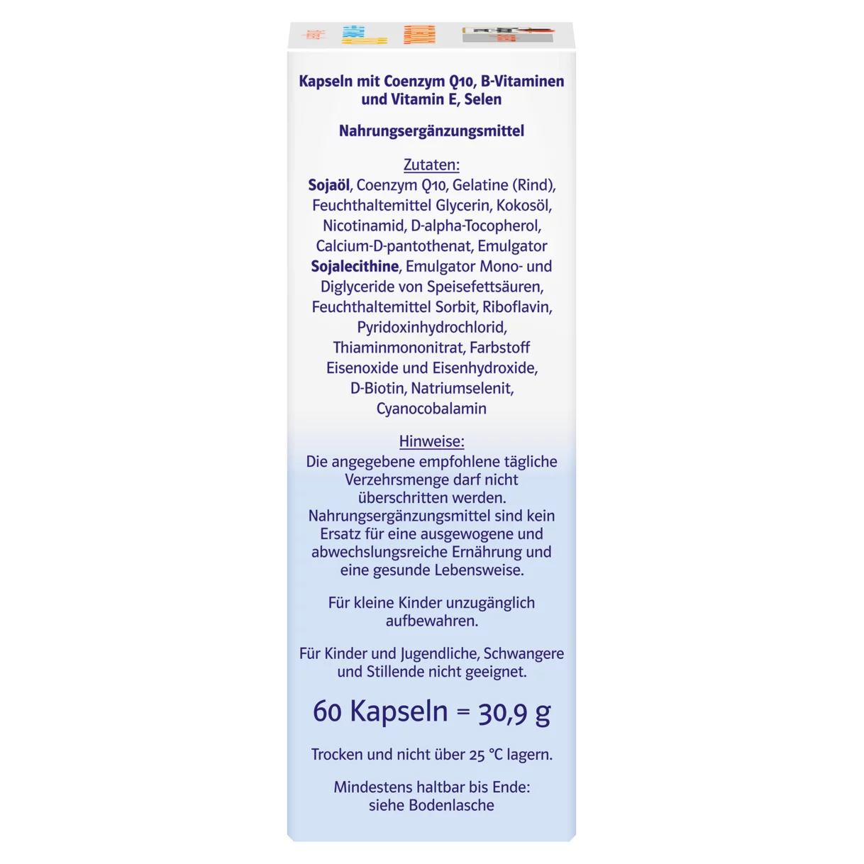 Doppelherz system Q10 UBIQUINOL 100 Seitenansicht rechts