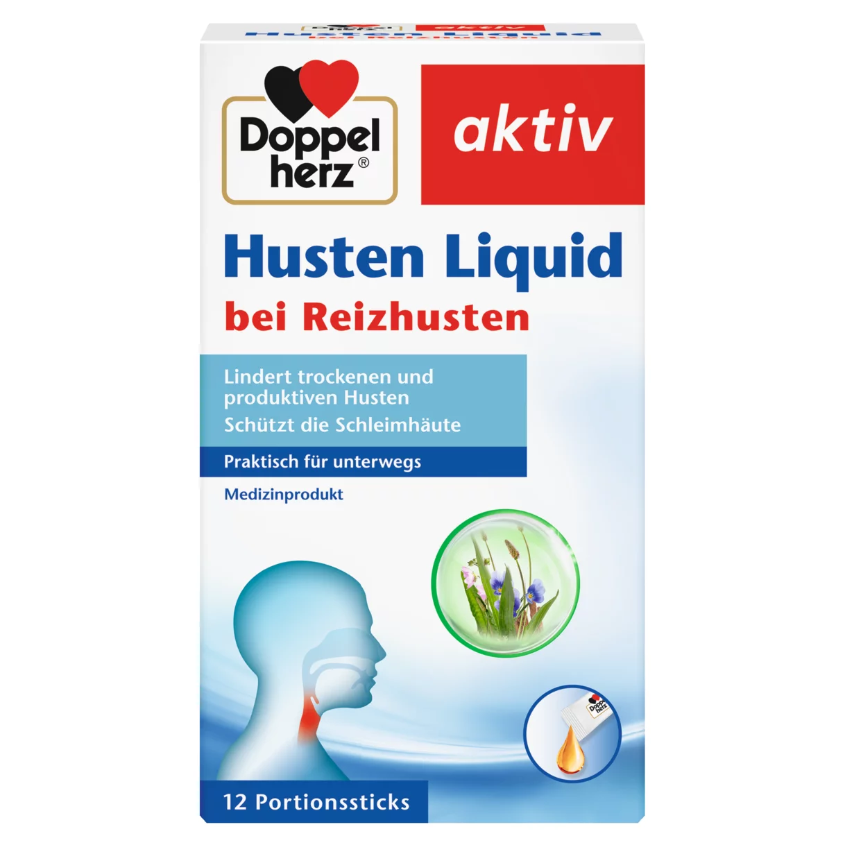 Doppelherz aktiv Husten Liquid Frontansicht