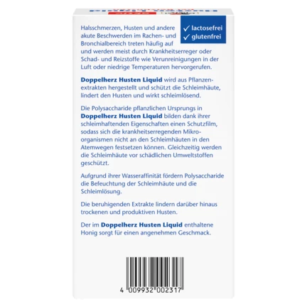 Doppelherz aktiv Husten Liquid Rückansicht
