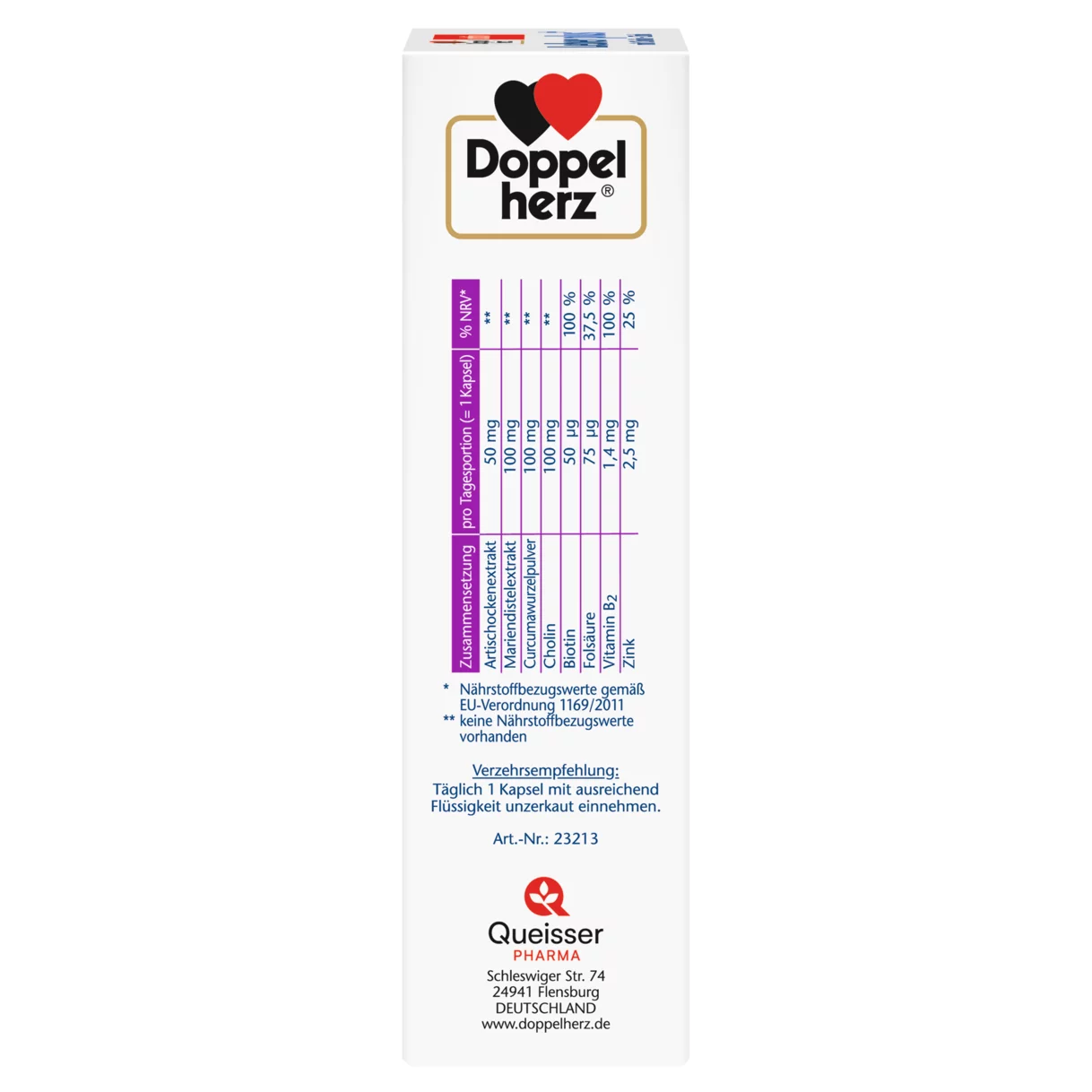 Doppelherz aktiv Leber plus Seitenansicht links
