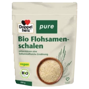 Doppelherz pure Bio Flohsamenschalen Frontansicht
