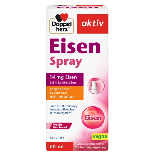 Doppelherz aktiv Eisen Spray Frontansicht