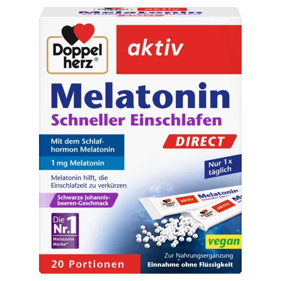 Doppelherz aktiv Melatonin DIRECT Frontansicht