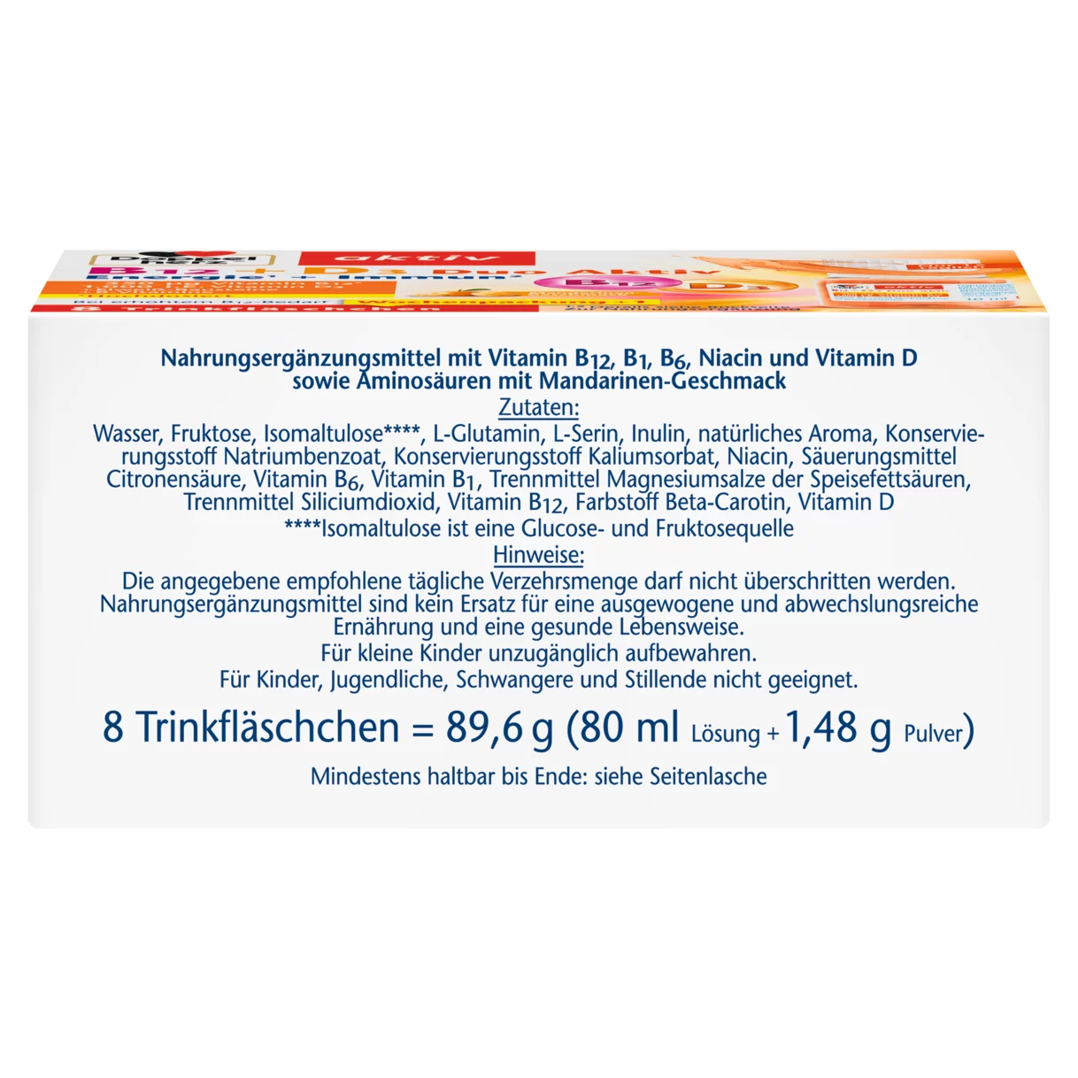 Doppelherz aktiv B12 + D3 Duo Aktiv Seitenansicht links