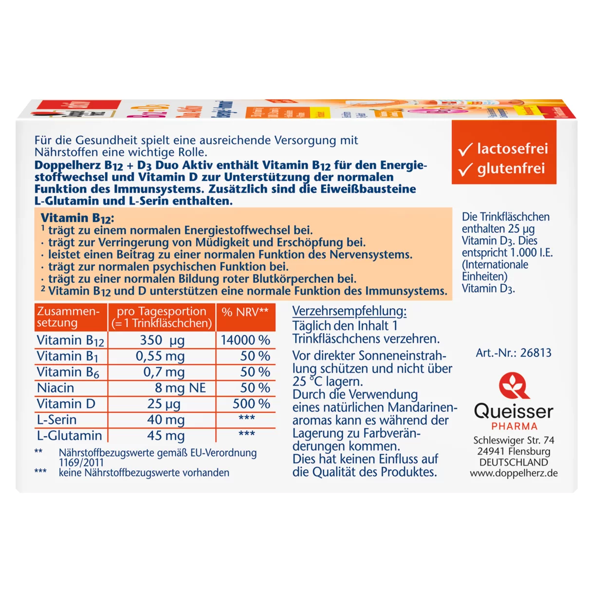 Doppelherz aktiv B12 + D3 Duo Aktiv Rückansicht