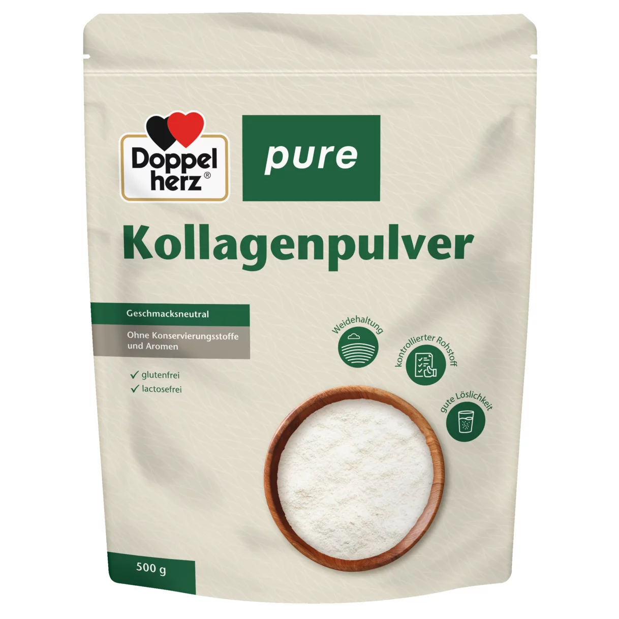 Doppelherz pure Kollagenpulver Frontansicht
