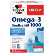 Doppelherz aktiv Omega-3 Seefischöl 1000 Frontansicht