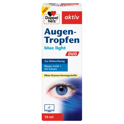 Doppelherz aktiv Augen-Tropfen blue light DUO Frontansicht
