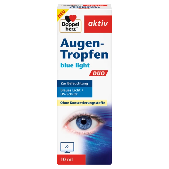 Doppelherz aktiv Augen-Tropfen blue light DUO Frontansicht