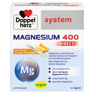 Doppelherz system  MAGNEZIJ 400 DIREKT Prednji pogled