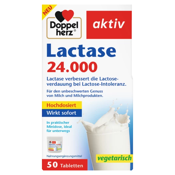 Doppelherz aktiv Lactase 24.000 Frontansicht