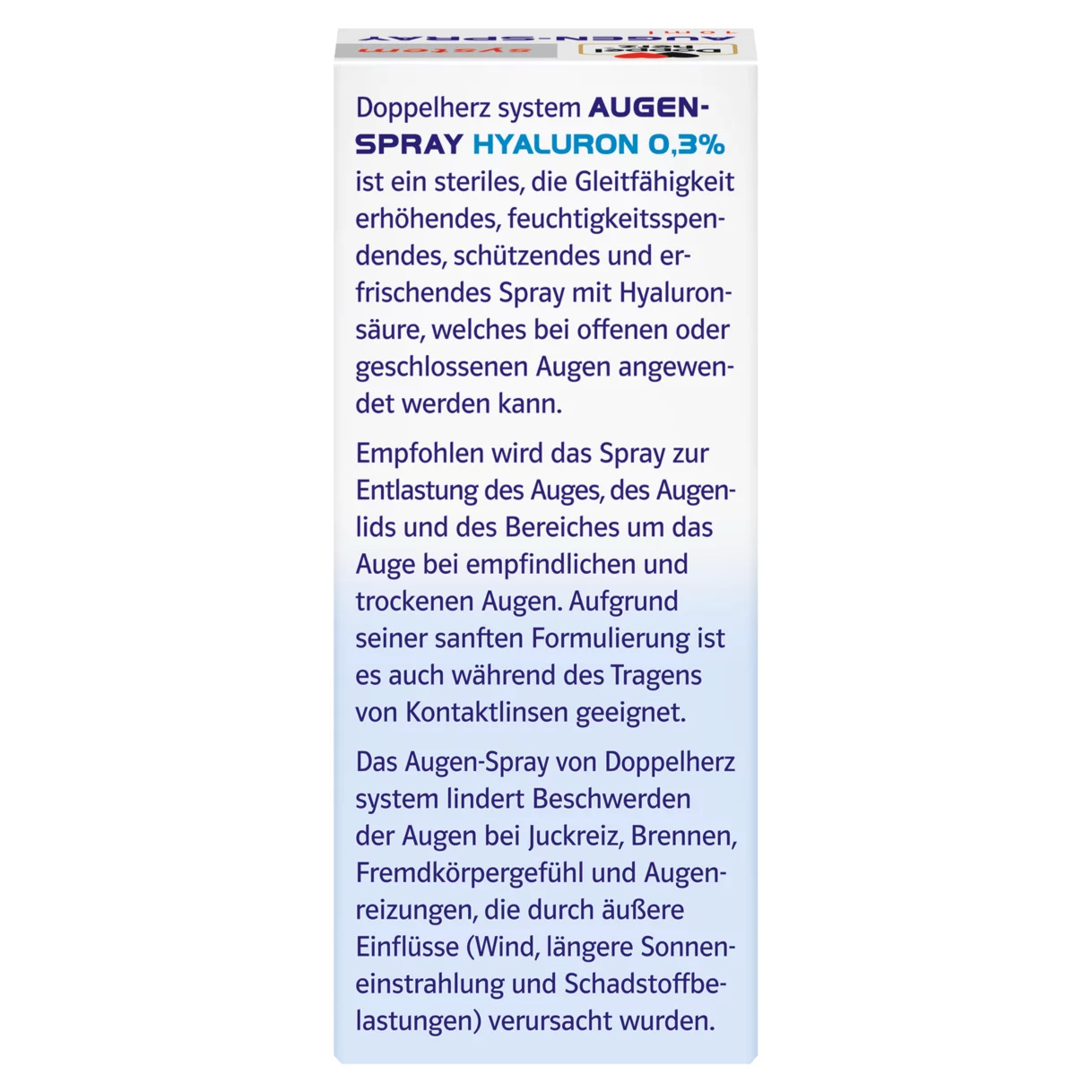 Doppelherz system AUGEN-SPRAY Rückansicht