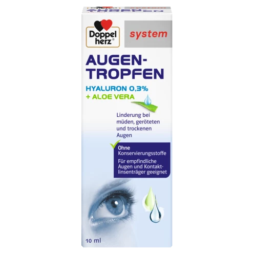 Doppelherz system AUGEN-TROPFEN HYALURON 0,3 % Frontansicht