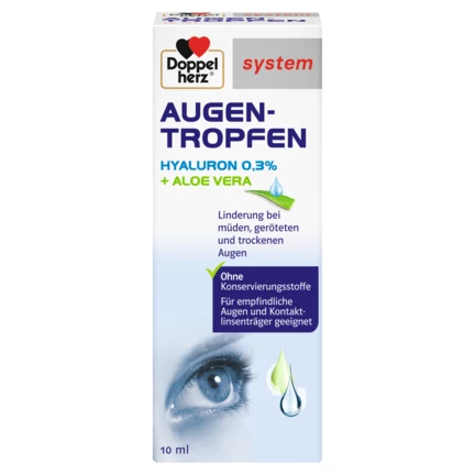 Doppelherz system AUGEN-TROPFEN HYALURON 0,3 % Frontansicht