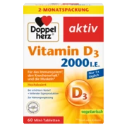 Doppelherz aktiv Vitamin D3 2000 I.E. Frontansicht