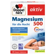 Doppelherz aktiv Magnesium 500 für die Nacht Frontansicht