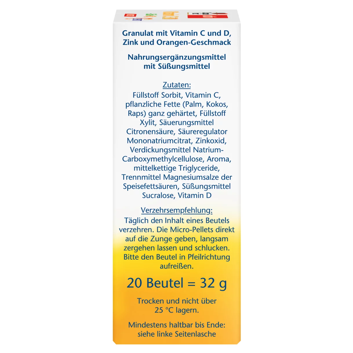 Doppelherz aktiv Vitamin C 500 DIRECT Seitenansicht rechts