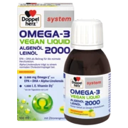 Doppelherz system OMEGA-3 VEGAN LIQUID 2000 Frontansicht