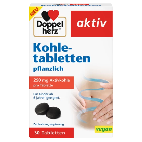Doppelherz aktiv Kohletabletten Frontansicht