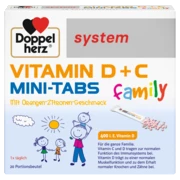 Doppelherz system VITAMIN D + C MINI TABS family Frontansicht