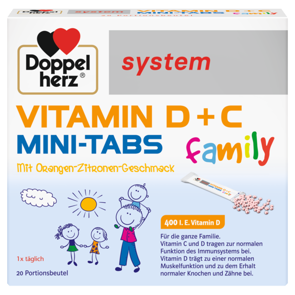 VITAMIN D + C MINI TABS family