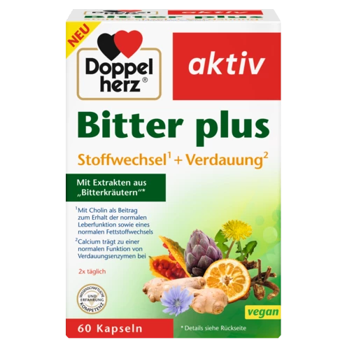 Doppelherz aktiv Bitter plus Frontansicht