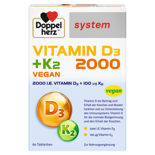 VITAMIN D3 2000 + K2 VEGAN