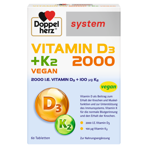 VITAMIN D3 2000 + K2 VEGAN