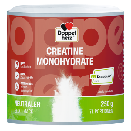 Abbildung der Produktverpackung  Doppelherz CREATINE MONOHYDRATE Frontansicht