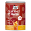 Abbildung der Produktverpackung  Doppelherz CLEAR WHEY ISO PROTEIN Pfirsich-Eistee Frontansicht