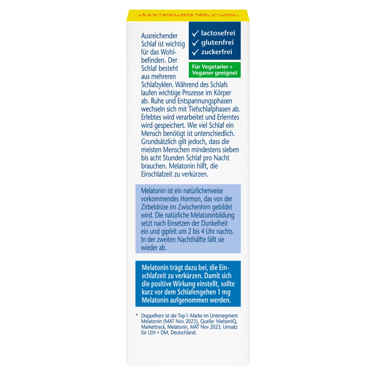 Doppelherz aktiv Melatonin Spray Rückansicht