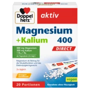 Doppelherz aktiv Magnesium 400 + Kalium DIRECT Frontansicht