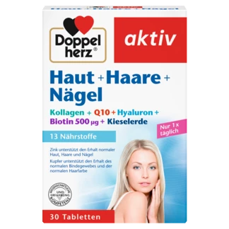 Doppelherz aktiv Teri + soch + tirnoqlar  Old ko'rinish