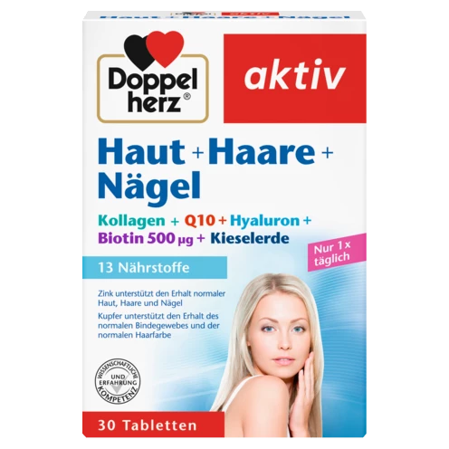 Doppelherz aktiv Teri + soch + tirnoqlar  Old ko'rinish